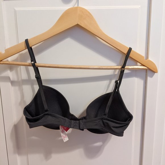 PINK T-Shirt Bra Gray Convertible Lightly Lined 32B - Picture 7 of 9